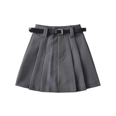 cutiekill-vintage-belt-a-line-skirt-om0105 Dark Closet, Dark Grey Skirt, Buckle Skirt, Outfit Pieces, Skirt A Line, Shorts Skirt, Girls Crop Tops, Future Style, Style Preppy