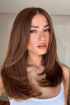 shoulderlength hairstyles, chic hairstyles, hairstyle inspiration Layered Hair Low Maintenance, Low Maintenance Layers Long Hair, Framing Shoulder Haircut, Face Framing Layers Without Bangs, Layered Hair Collar Bone Length, Shoulder Length Hair Inspiration, Single Length Haircut, Haircut For Low Volume Hair, Long Subtle Layered Hair