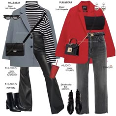 Hint Of Red Outfit, Stylish Winter Outfits, Business Outfits Women, Classy Casual Outfits, Easy Trendy Outfits, Instagram Outfits, Modest Fashion Outfits, Red Outfit, Autumn Outfit