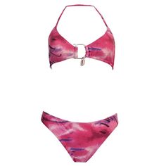 Christian Dior Pink D Lock And Key Two-Piece Swimsuit Size 40. Designed In The Early 2000’s By John Galliano, Multi-Color Watercolor Print Swimsuit, Silver Metal D Embellishment On The Top With Lock, And Two On The Bottom With One Having The Keys, Clasped In The Back By A Small Cd, Spaghetti Strap, Triangle Shaped Top, Made In France, 80% Polyamide 20% Spandex. Item Defects Include Missing C On The Back Clasp On The Top, Item Can Be Tied Instead Of Clasped. Follow Us On Instagram @Godofcloth Dior Swimsuit, Dior 2000s, Dior Pink, Early 2000’s, Print Swimsuit, Lock And Key, Pink Watercolor, John Galliano, Triangle Shape