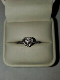 (eBay) sterling silver heart promise ring Hallmarked Heart Cut Promise Ring, Silver Heart Ring With Halo Setting For Formal Occasions, Vs Clarity Heart Cut Diamond Promise Ring, Heart Cut Diamond Ring With Vs Clarity For Promise, Silver Heart-shaped Diamond Ring For Formal Occasions, Silver Heart-shaped Diamond Ring For Formal Events, Silver Heart Cut Ring For Formal Occasions, Promise Rings Heart, Promise Ring Ideas