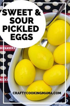 Sweet & Sour Pickled Eggs Picked Eggs, Preserving Eggs, Pickled Recipes