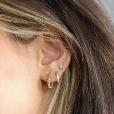 Eva Meloche x Evry Jewels *All our influencer collab pieces come with the influencer's name engraved on the back of each piece. Eva Meloche Earrings, Evry Jewels Earrings, Eva Meloche, Ear Stacks, Earring Stacks, Evry Jewels, Jewelry Piercing, Nail Jewels, Twist Of Fate