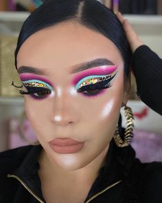 Makeup 2024, Makeup Morphe, Glitter Shadow, Halloween Makeup Scary, Glam Makeup Look, Stunning Makeup, Full Face Makeup