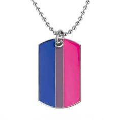 Bisexual Pride Dog Tag Necklace Necklaces PRIDE MODE Pride Clothes, Trans Boys, Ace Pride, Gay Pride Shirts, Equality Shirt, Asexual Pride, Pride Colors, Pansexual Pride, Trans Pride