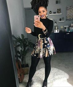 Skirts With Tights, Elegante Casual, Black Women Fashion, Winter Fashion Outfits, Looks Vintage, Fall Winter Outfits, Outfits Casuales