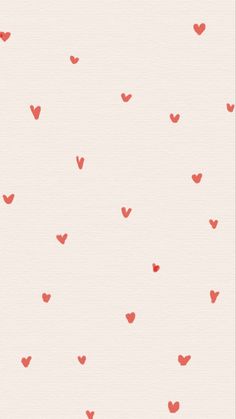 red hearts are flying in the air on a white background with pink and orange colors