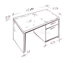 a drawing of a desk with drawers and numbers on it royalty illustration stock images for