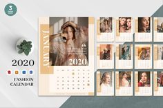 a calendar with photos on it next to a flower and an image of a woman's face