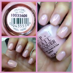 Opi Gel Nails, Sheer Nails, Light Pink Nails, Pink Gel, Pink Nail Polish, Opi Nail Polish, Opi Nails