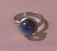 Size 6.5 Mood Ring Mood Rings Aesthetic, Mood Rings, 90s Mood Rings, Chunky Silver Rings Grunge, Sterling Silver Mood Ring, Mood Ring, Rings Statement, Statement Rings, Jewelry Rings