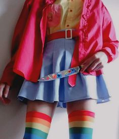 Clowncore Skirts, Clowncore Outfits Aesthetic, Pastel Clowncore Outfit, Gamercore Outfits, Dreamcore Aesthetic Outfits, Clowncore Aesthetic Outfits, Kid Core Aesthetic Outfit, Weirdcore Aesthetic Outfits, Dreamcore Fashion