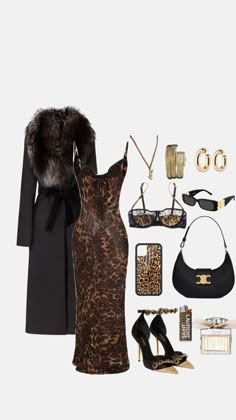 Wife Style, Elegant Outfit Classy, Girl Fashion Style, Sassy Outfit, Stylish Work Attire, Cheetah Print Dress, Night Out Outfit, Edgy Outfits