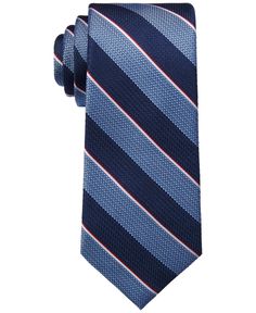 Designed with a classic three-inch blade| Tommy Hilfiger's bold striped tie puts a confident finishing touch on your next formal look. | Imported| Stripe pattern | Classic design Formal Look, Striped Tie, Formal Looks, Tommy Hilfiger Man, Stripes Pattern, Classic Design, Tommy Hilfiger, Pattern, Blue