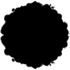 a black circle is shown on a white background