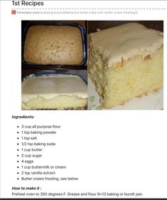 the instructions for how to make a cake with frosting on it are shown in this page