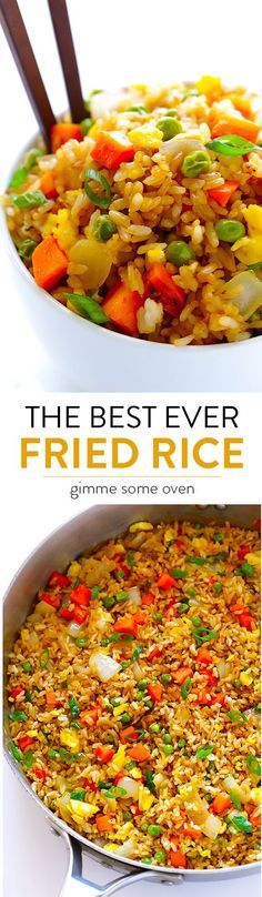 the best ever fried rice with vegetables in it