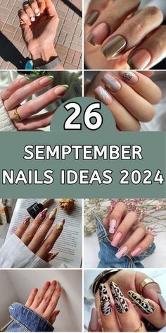 Get ready for the cozy and chic vibes of early fall with these must-try nail designs! 🍂💅 #EarlyFallNails #AutumnVibes #NailInspo #FallManicure #CozySeason #NailArt #TrendyNails #SeasonalNails #NailGoals #FallFashion" Nail Designs For September 2024, September Nail Ideas Gel Simple Short, September Nail Colors 2024, September Nails 2024, September Nail Ideas 2024, Square Acrylic Nails French, Cute Fall Nails Ideas Autumn, Aura Nails Short