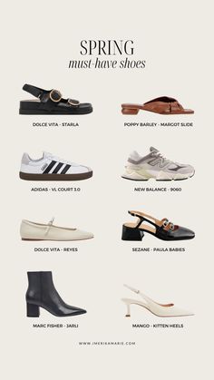 2024 Capsule Wardrobe Shoes, Must Have Shoes, Clothes Capsule Wardrobe, Spring Ootd, Shoes Outfit Fashion, Trending Sandals, Fashion Capsule, Inspiration Fashion