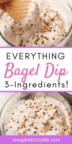 everything in a bagel dip is 3 ingredients