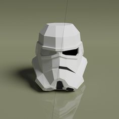 star wars stormtrooper helmet Starwars Helmet, Strom Trooper, Helmet Template, Stormtrooper Helmet, Star Wars Stormtrooper, Paper Model, Paper Models, Low Poly, Origami