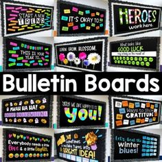 bulletin board with different types of bulletin boards on it and the words bulletin boards below