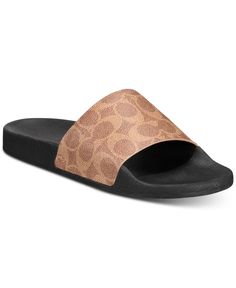 Coach brings sporty dimension to a classic slip-on profile with embossed logo details on the effortless Udele Sport slide sandals. Slides For Ladies, Coach Slides, Sport Pool, Dream Wishlist, Coach Sandals, Coach Fashion, Lululemon Outfits, Pretty Shoes Sneakers, Shoes Outfit Fashion