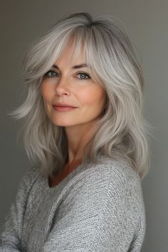 28 Trendy Shaggy Hairstyles for Older Women You Have to See in 2024 – CreativeBooster Razored Layers, Gray Shag, Shaggy Haircut, Shaggy Hairstyles, Shag Cut, Older Women's Hairstyles, Hairstyles For Older Women, Choppy Bangs, Haircuts For Medium Length Hair