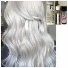 Redken | Hair | Redken Shades Eq Bonder Inside Toning Kit 9vv Lilac Ice Processing Solution | Poshmark Decolored Hair, White Gray Hair, Silver And White Hair, Ice Blond, Silver Hairstyles, Ashy Hair, Soft Grunge Hair, Two Toned Hair