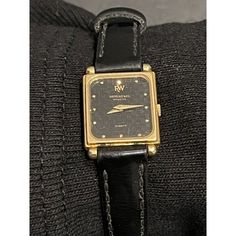 This Is A Vintage Raymond Weil Wristwatch For Women. It Has A Square Gold-Plated Case And A Two-Piece Leather Strap. The Watch Features A Gold Dial With A Swiss Quartz Movement And Analog Display. The Bezel Is Also Gold In Color. The Watch Comes Without A Battery, Papers Or Original Box/Packaging. The Model Number Is 5732. Raymond Weil, Vintage Women, Box Packaging, Vintage Accessories, Quartz Movement, Quartz Watch, Accessories Watches, Leather Straps, Wrist Watch