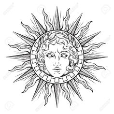 the sun with a face and rays on it - miscellaneous objects / decorative objects clippings