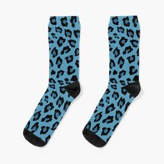 Super soft all-over printed knit socks with extra cushioning in the sole. Suitable for men and women. Be on trend with this leopard print in a pretty shade of Blue. A cool way to bring your love of animal prints together with your love of anything blue. A unique design that looks good on everything. Blue Leopard Print, Shade Of Blue, Print Socks, Blue Leopard, Designer Socks, Animal Prints, Unique Designers, Socks For Sale, Chiffon Tops