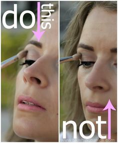 tilt ya head back...this makeup tip will change your life! (your makeup-ing life, that is) blushing basics: Get A Perfect Crease Every Time Eyeshadow Basics, Doing Makeup, Michelle Phan, Apply Eyeshadow, Simple Eye Makeup, Makeup Tips For Beginners, Perfect Eyes