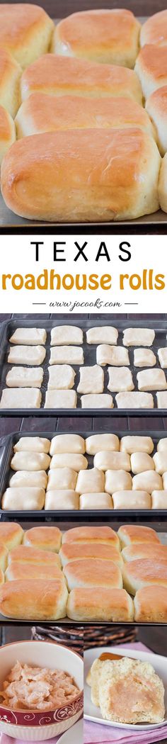 the process of making homemade texas bread rolls