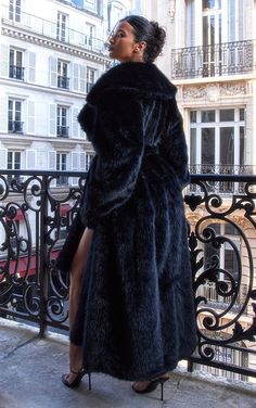 Chiffon Dress Long Sleeve, Black Fur Coat, Faux Fur Material, Tall Dresses, Chiffon Dress Long, Swag Outfits For Girls, Faux Leather Dress, Dress Halloween Costume