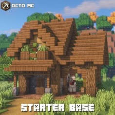 an image of a house in the minecraft game