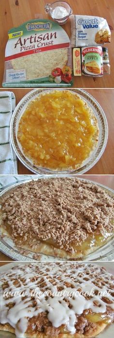 the pies are ready to be baked in the oven and put into the pan