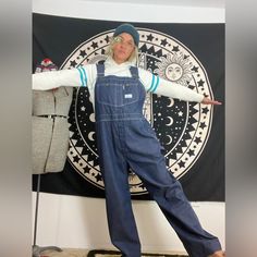 Super Dope Vintage 1960’s/70’s Overall Bibs Sears Tradewear Brand Adjustable Straps That Have Been Cut Doesn’t Really Effect Much Other Then The Length Of Strap You’re Able To Utilize. Soft Worn In Denim/Cotton Darker Denim Color Great Vintage Condition With Some Normal Wear And Tear Paint Stains On Back Rear Of Overalls. Carpenter Style Overalls Tag Reads Size 40w/30 In Long Measurements Taken Flat Are Double Waist And Hips For More Accurate Sizing Waist: 21 In Hips: 21.5 In Inseam: 28 In Lengt Style Overalls, Vintage Thrift, Paint Stains, Denim Color, Bib Overalls, Denim Cotton, Colored Denim, Dark Denim, Bibs