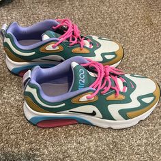 Great Condition Never Worn Multicolor Closed Toe Synthetic Sneakers, Multicolor Synthetic Closed Toe Sneakers, Nike Multicolor Round Toe Running Shoes, Nike Air Max 200, Air Max 200, Shoes Nike Air, Shoes Nike, Woman Colour, Air Max