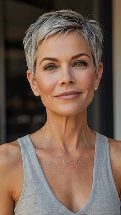 Stylish Short Hairstyles for Women Over 50 60 Year Old Hairstyles, Short Hairstyle Ideas, Sassy Haircuts, Old Hairstyles, Cute Short Haircuts, Haircut Styles, Textured Waves