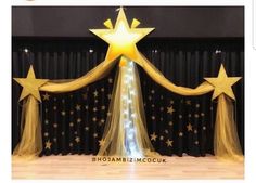 an image of a stage decorated with stars