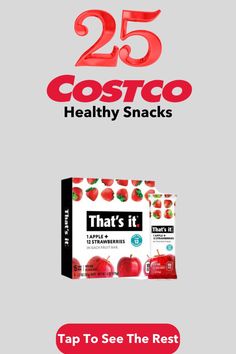 the cover of 25 costco healthy snacks