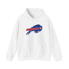 This Buffalo Bills Football Hoodie exudes a sporty and casual vibe, perfect for football enthusiasts and fans. Stay warm and cozy while cheering for your favorite team during game nights or tailgating parties. Ideal for Buffalo Bills fans and NFL football lovers, this hoodie is a must-have for sports-themed gatherings and events. Product features - Spacious kangaroo pouch pocket to keep hands warm - Adjustable drawstring hood for a custom fit - Made from 50% cotton and 50% polyester for durability and comfort - Medium-heavy fabric for a cozy feel and warmth - Ethically grown US cotton used in production Care instructions - Tumble dry: medium - Iron, steam or dry: low heat - Do not dryclean - Machine wash: cold (max 30C or 90F) - Non-chlorine: bleach as needed White Sweatshirt For Game Day In Winter, White Winter Game Day Sweatshirt, Sports Fan Apparel Hoodie Sweatshirt, Fan Merchandise Drawstring Hood Top, Winter Fan Apparel Hoodie For Sports Events, Fall Sports Event Hoodie With Logo Print, Team Spirit Long Sleeve Sports Hoodie, Sports Fan Hoodie For Streetwear, Fan Gear Hoodie