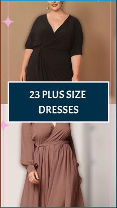 the 25 plus size dresses are available in different colors