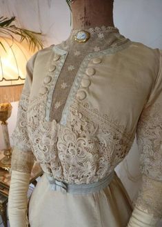 Gilded Age Fashion, Early 20th Century Fashion, Bathing Costumes, 1910s Fashion, Lace Summer Dresses, Edwardian Dress, 20th Century Fashion, Afternoon Dress, Antique Dress