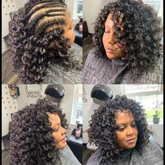 Crochet Weave Hairstyles, Crochet Braids Hairstyles Curls, Afro Crochet, Crochet Hair Styles Freetress, Braid Styles For Girls, Crochet Braid Pattern, Crochet Hairstyles, Fast Crochet, Wavy Hairstyle