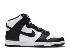 Dunk High 'Black White' - Nike - DD1399 105 - white/black/total orange Panda Dunks High, Dunks High, Panda Dunks, Flight Club, Dunk High, White Nike, Latest Shoes, White Nikes, Black Nikes