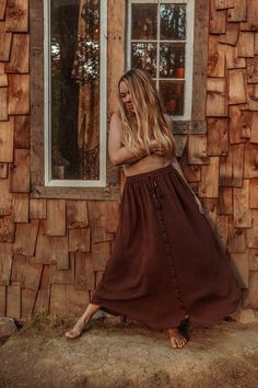 Beachy Boho Bamboo Organic Cotton Button Down Skirt, Bohemian Earthy Style Elastic Skirt, Natural Dyed Cottage Core Double Gauze Skirt, - Etsy UK Double Gauze Skirt, Gauze Skirt, Gauze Skirts, Elastic Skirt, Earthy Style, Western Outfits Women, Beachy Boho, Organic Style, New Dresses