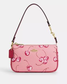 2024 Coach Nolita 19 Shoulder Bag With Stylish Cherry Print Leather For Women Cherry Coach Purse, Cherry Coach Bag, Coach Cherry Bag, Couch Purses, Coach Nolita 19, Coach Nolita, Nolita 19, Bag Boutique, Sustainable Bag