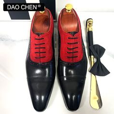 SPECIFICATIONSBrand Name: DAOCHENShoes Type: OxfordsOrigin: Mainland ChinaUpper Material: GENUINE LEATHERUpper-Genuine Leather Type: Cow LeatherPattern Type: Mixed colorsModel Number: 031-B211Insole Material: SheepskinFit: Fits true to size, take your normal sizeLining Material: GENUINE LEATHERLining-Genuine Leather Type: Cow LeatherClosure Type: Lace-upSeason: Spring/AutumnDepartment Name: ADULTOccasion: Office & CareerToe Shape: Pointed toeOutsole Material: RubberColor: Black,Red,Gree,Blue,Bro Summer Business Fitted Oxfords, Red Fitted Dress Shoes For Party, Red Formal Dress Shoes For Spring, Red Spring Formal Dress Shoes, Formal Red Lace-up Dress Shoes, Red Lace-up Formal Dress Shoes, Red Fitted Oxfords For Office, Fitted Red Oxfords For Office, Red Cap Toe Dress Shoes For Office